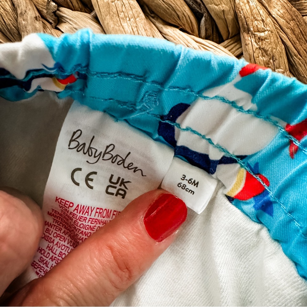 Boden Baby Boys Puffin Swim Trunks - Picture 4 of 5